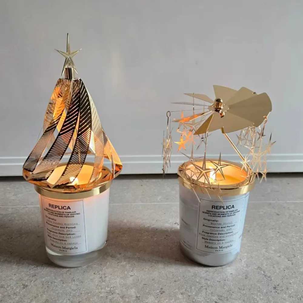 Diptyqueing Christmas Tree Romantic Candles Scented Fragrance Carousel Scented Candle Lid Perfume Aroma Home Decor Luxury Gift W251030
