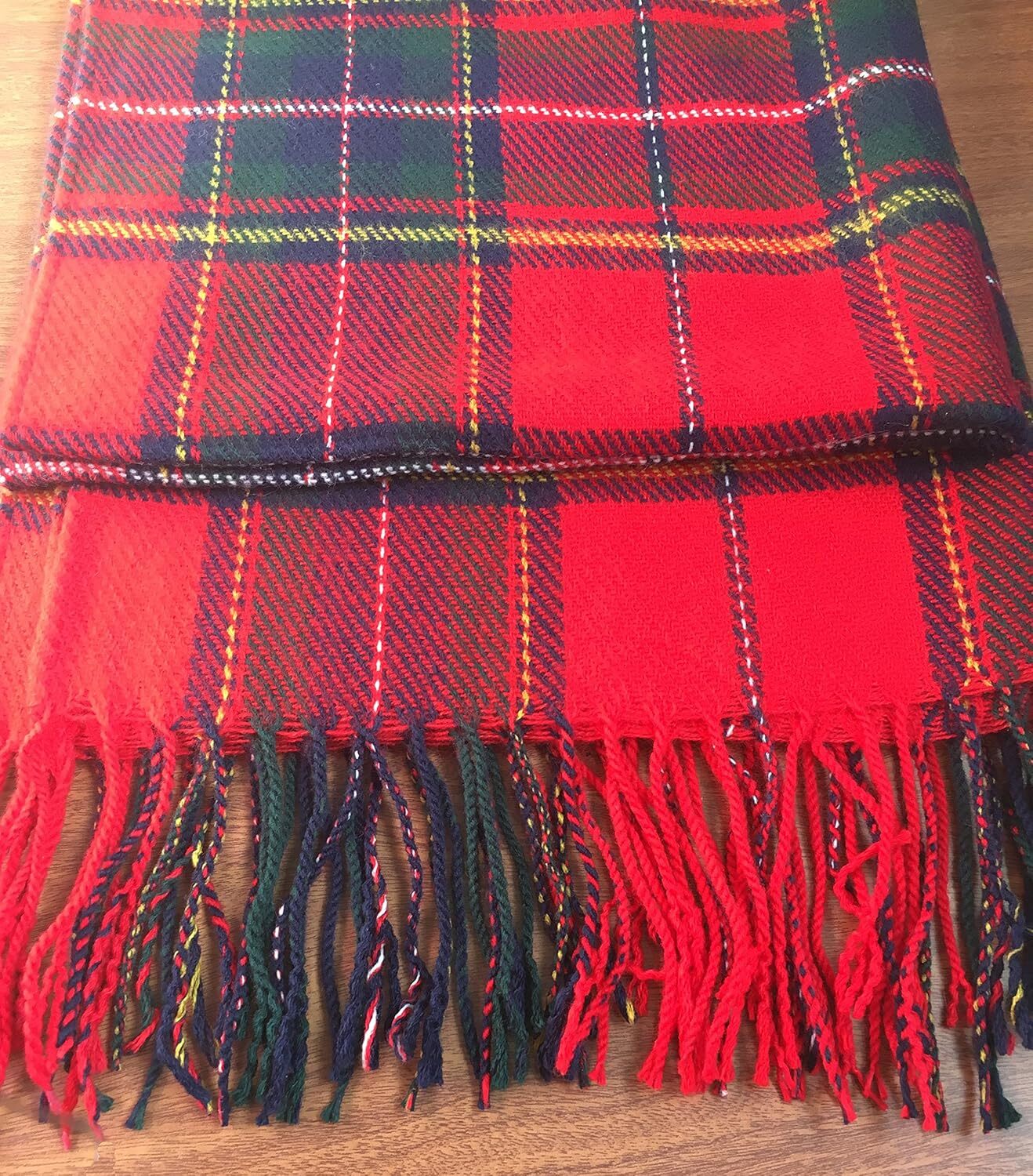 Custom Women's Fashion Long Shawl Big Grid Winter Warm Lattice Large Scarf Christmas gifts