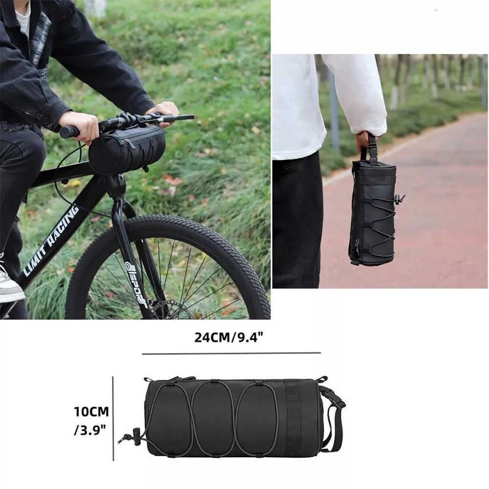1PCS Bike Handlebar Bag For Cycling Outdoor Travel Accessories Large Capacity Bicycle Storage Bag Multifunctional Shoulder Bag H251029