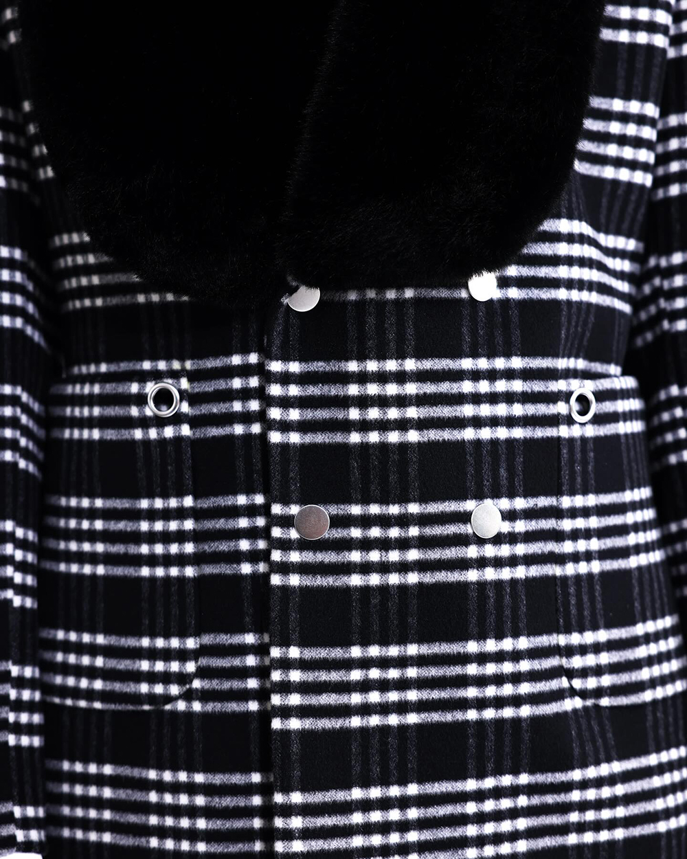 Classic Men's Overcoat Shawl Lapel Check Woolen Grid Overgarment Autumn Warm Double Breasted Tailor-Made Topcoat Customized Coat Plus Size