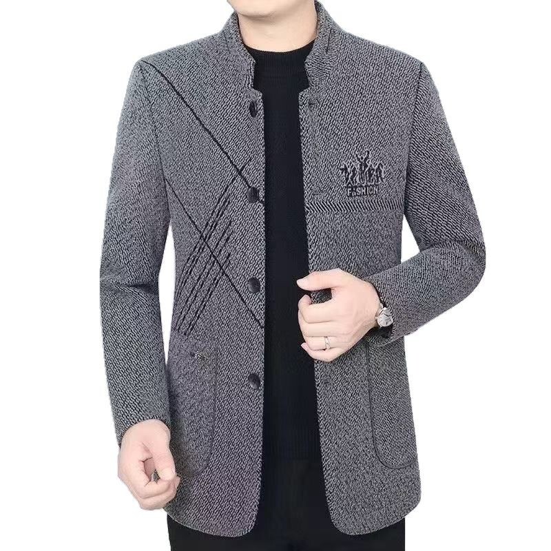 Men's Designer Coat Autumn New High-quality Youth Suit Jacket Stand Collar Casual Coat Men's Top