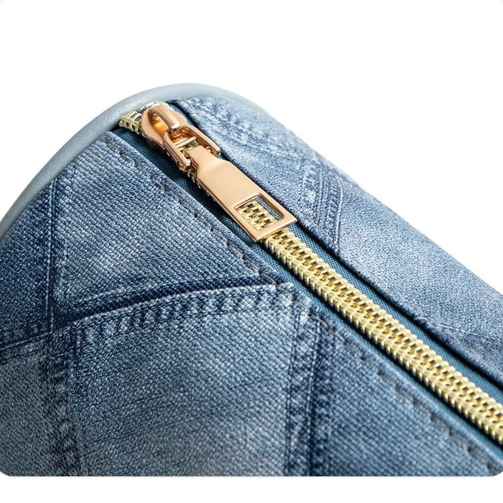 Trendy Denim Shoulder Bag Versatile Pillow Phone Purse for Women Lightweight Casual Crossbody 251018