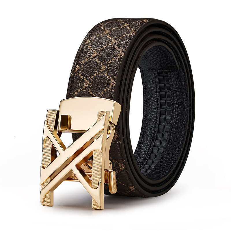 High-end Alloy Surface PVC Leather Business Versatile Men's Belt New Model