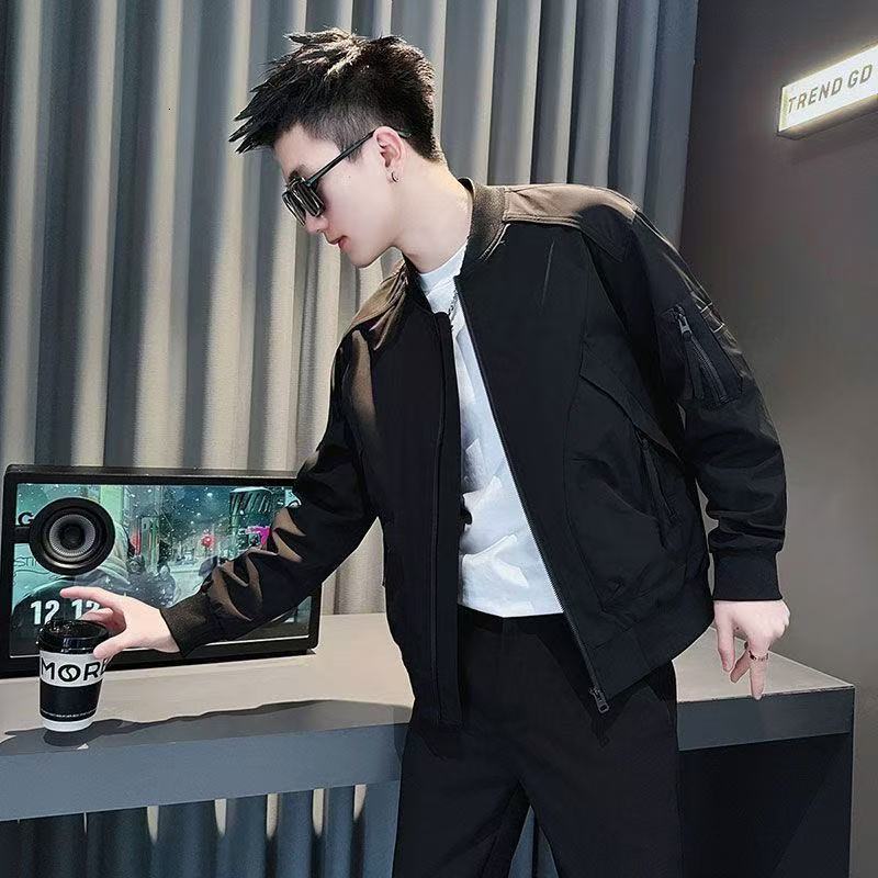 2025 Spring And Autumn New Fashion Men's Simple Casual Jacket With Baseball Designer Coat Collar Trendy Brand Versatile Coat