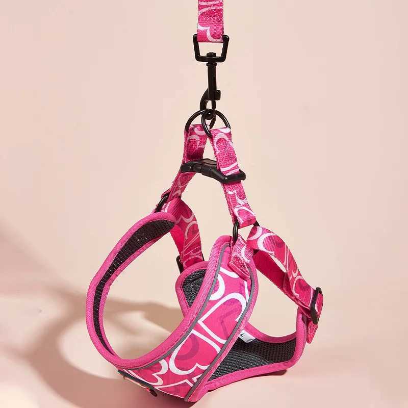 Adorable Pet Harness Vest and Leash Set Dog Vest Harness Dog Leash with Dog Poop Bag Set Dog Harness Pet Supplies J251129