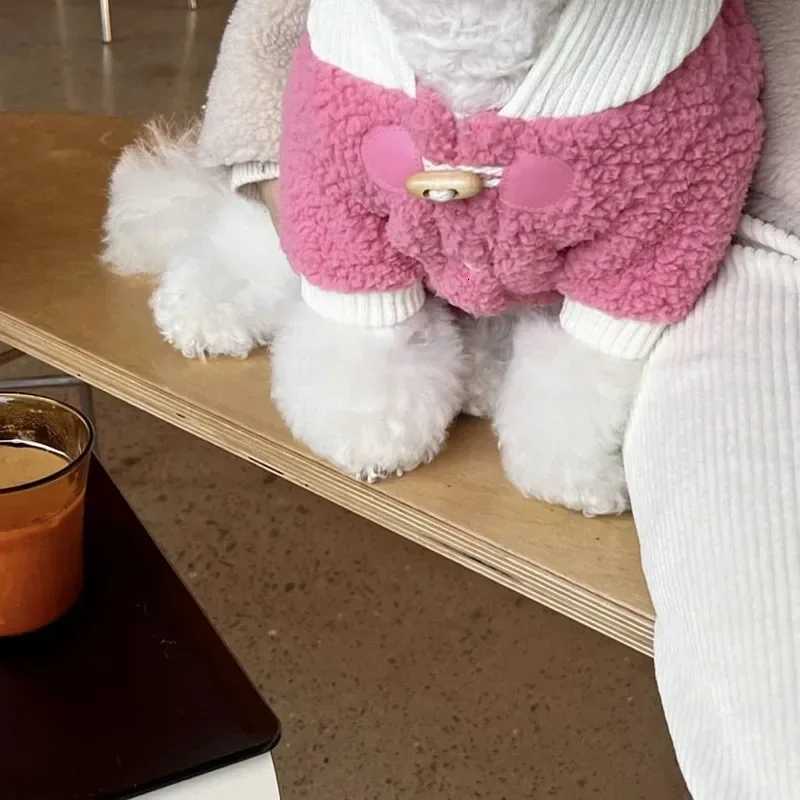 Winter Thickened Pet Dog Clothes Teddy ets Warm Hoodie Bichon Vests Open Button Shirt Small Dog Casual Cotton Puppy Coat C251030