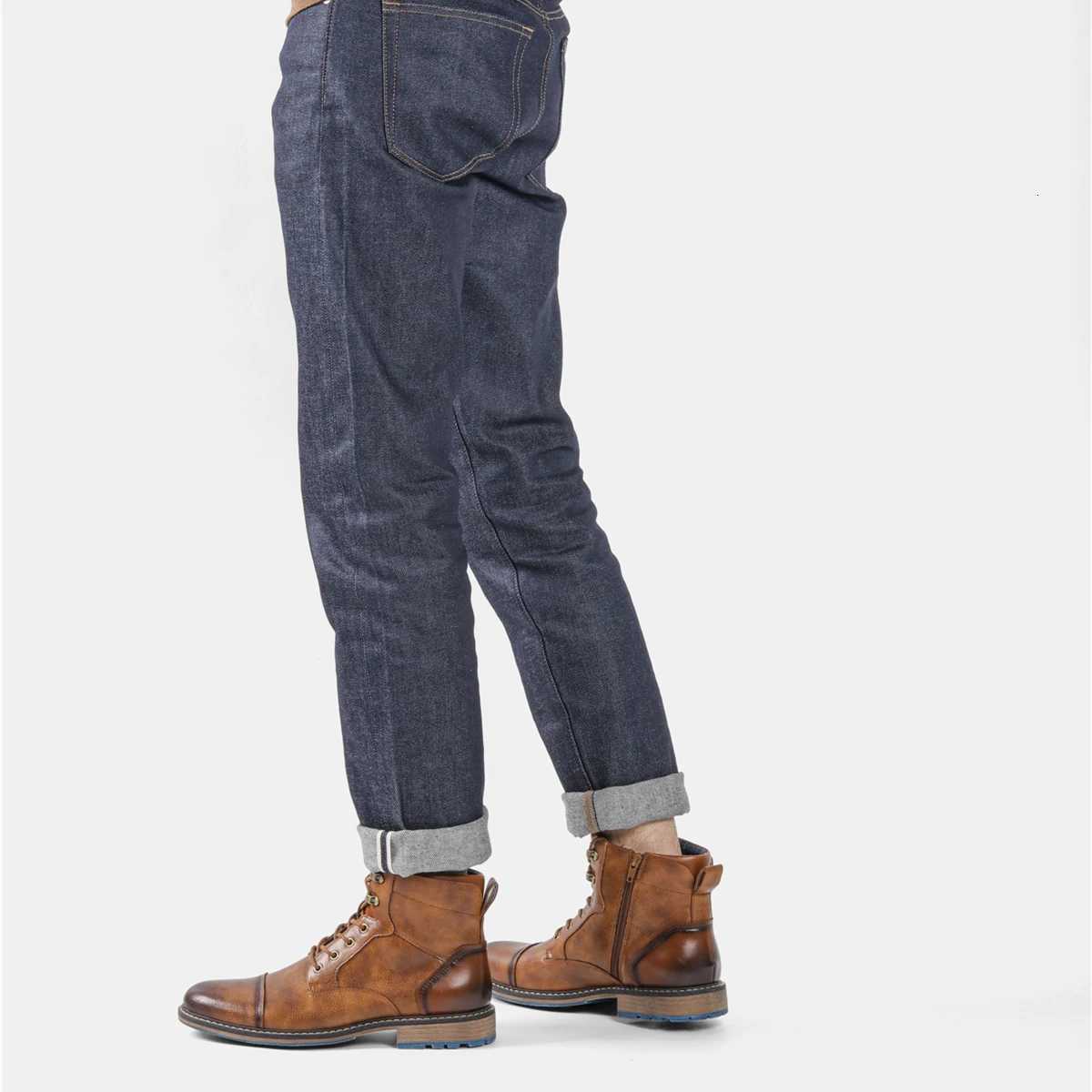 Size 713 Retro Men Boots 2023 Fashion Comfortable Spring Leather Boots Z251029