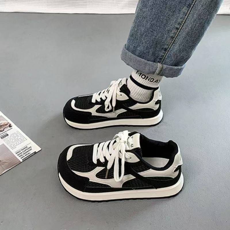 Mesh breathable moral training shoes summer women's shoes casual shoes thick-soled heightening sneakers student versatile Forrest Gump shoes
