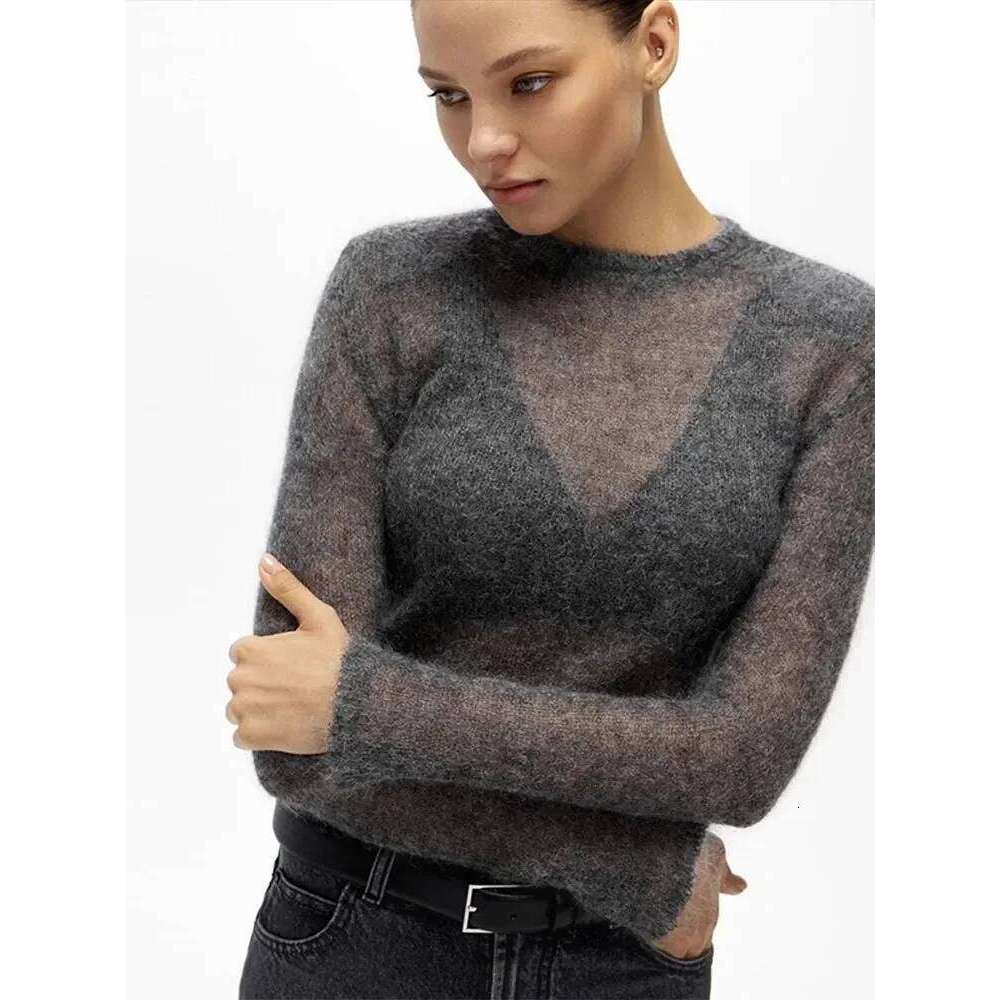 Elegant Soft Women Knited Pullover Sweater Lady Casual Crew Neck Long Sleeve Sweaters 2025 Spring Autumn Female Outwear Designer Sweater Women Bear Sw