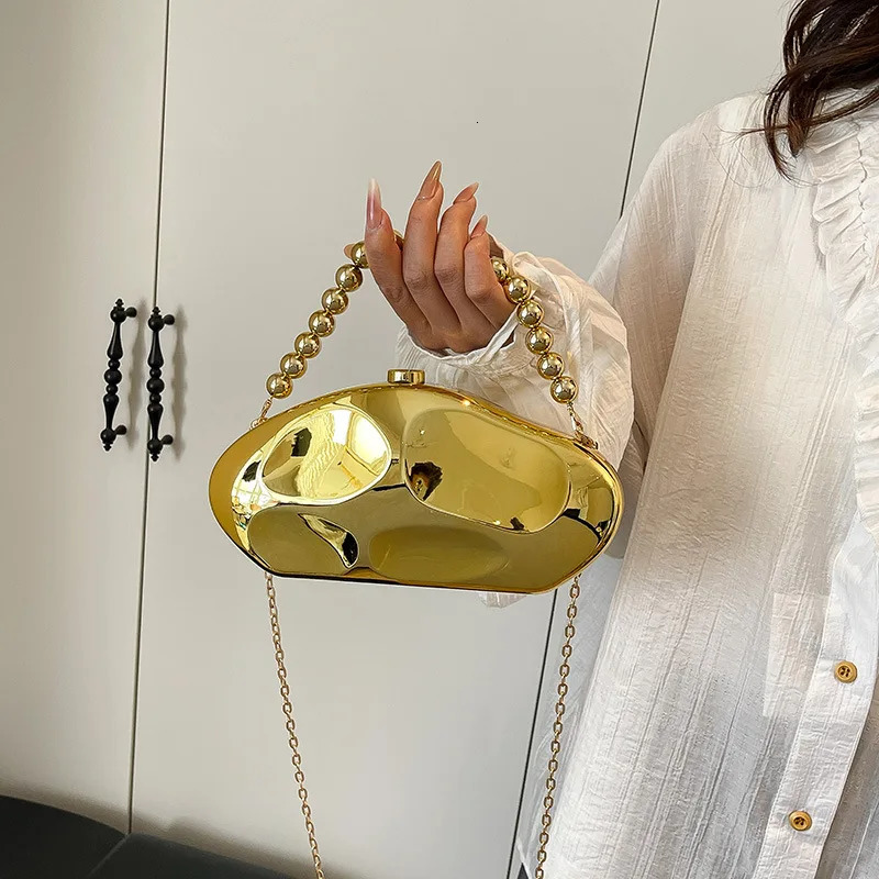 Evening Clutch Purse Acrylic Meteor Shape Box Bag European American Fashion Shoulder Crossbody Bag for Women 251023