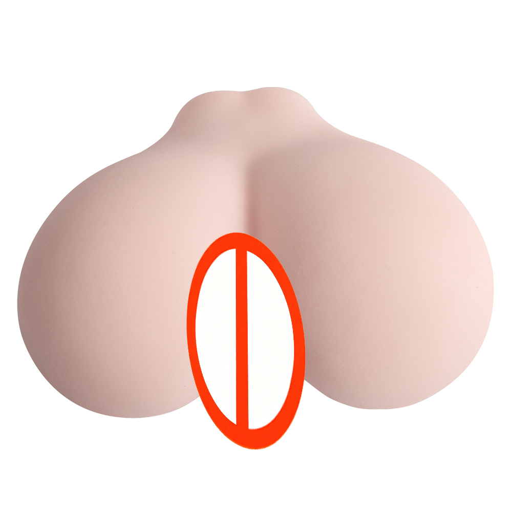 Pocket Pussy Male Masturbator - 3D Lifelike Soft Butt, Vagina & Anal Channels, Realistic Stroker, Men's Adult Sex Toy (Skin Color)