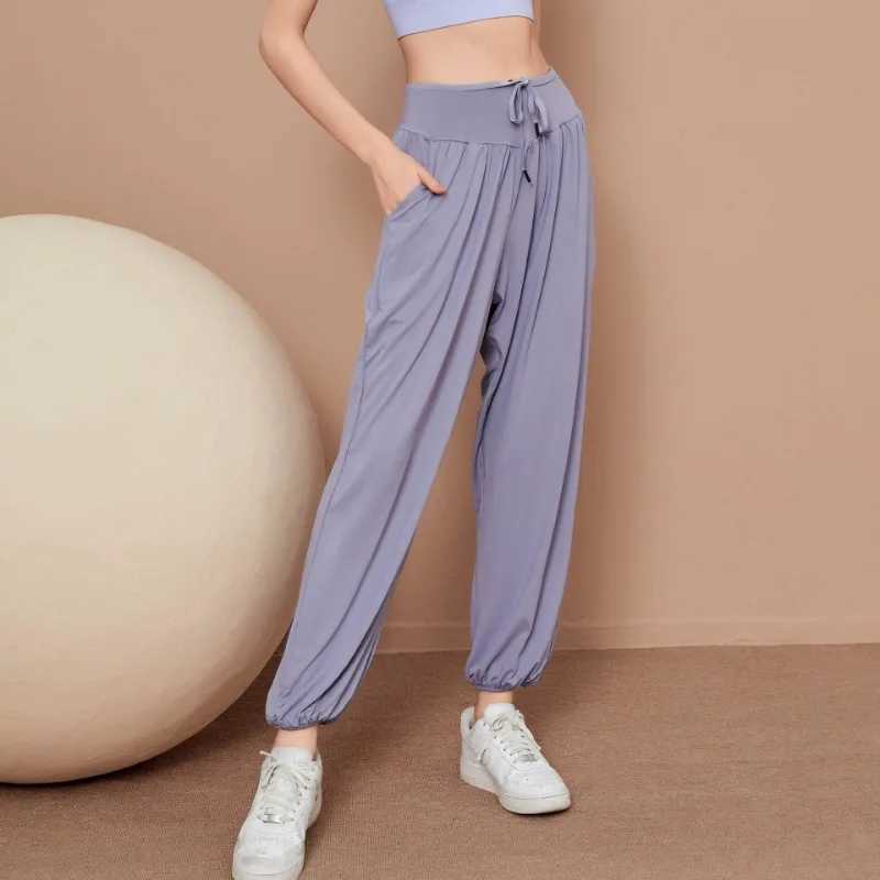 New Quick Dry Women Loose Yoga Pants High Waist Breathable Running Sportswear Clothing Fitness Gym Training Trousers Pantalones J251030