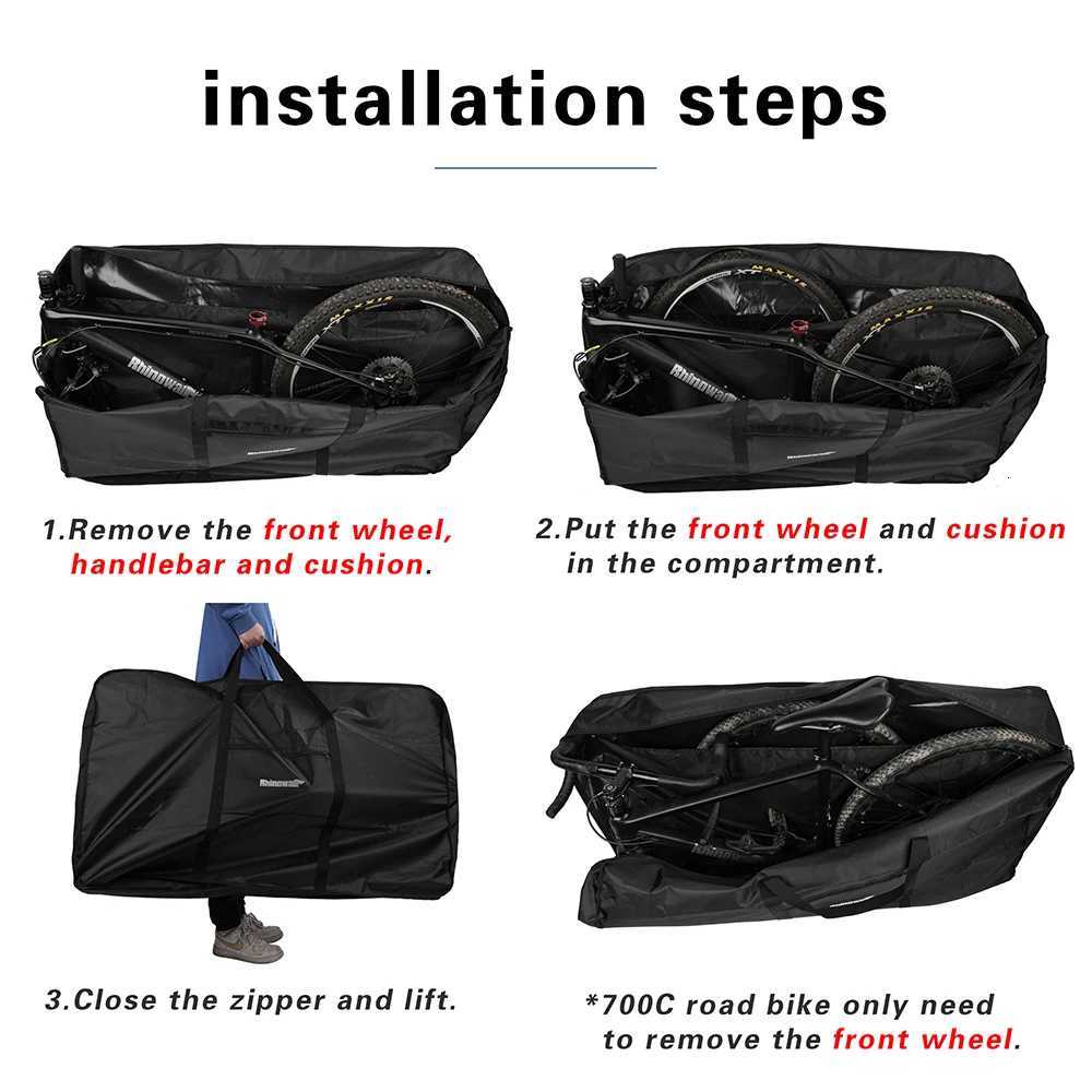 Rhinowalk New Bigycle Storage Bags Mountain Bike Carry Bag 275 Inch And Below Mountain Bike700c Road Bike Thicken Accessories H251029