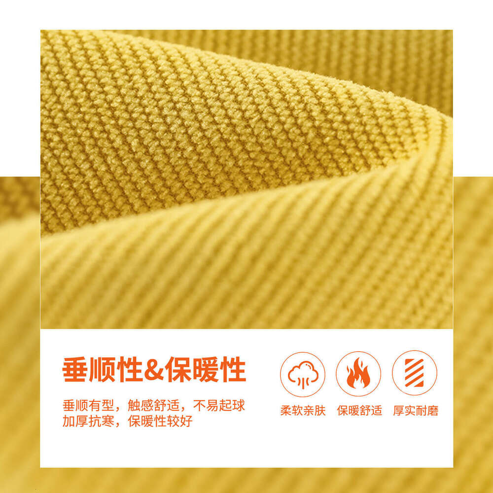 Melard Coffee Color 2025 New Autumn Winter Fleece Lined Thickened High Waist Straight Casual Corduroy Wide Leg Pants for Women