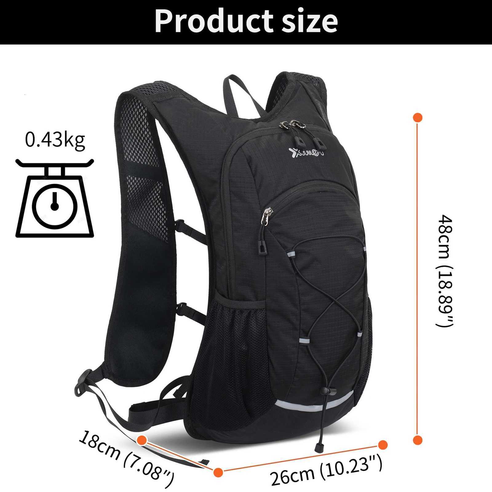 Hiking Backpack Waterproof Lightweight Travel Backpacks for Men Women Packable Sports Backpack with Water Bladder for Camping H251029