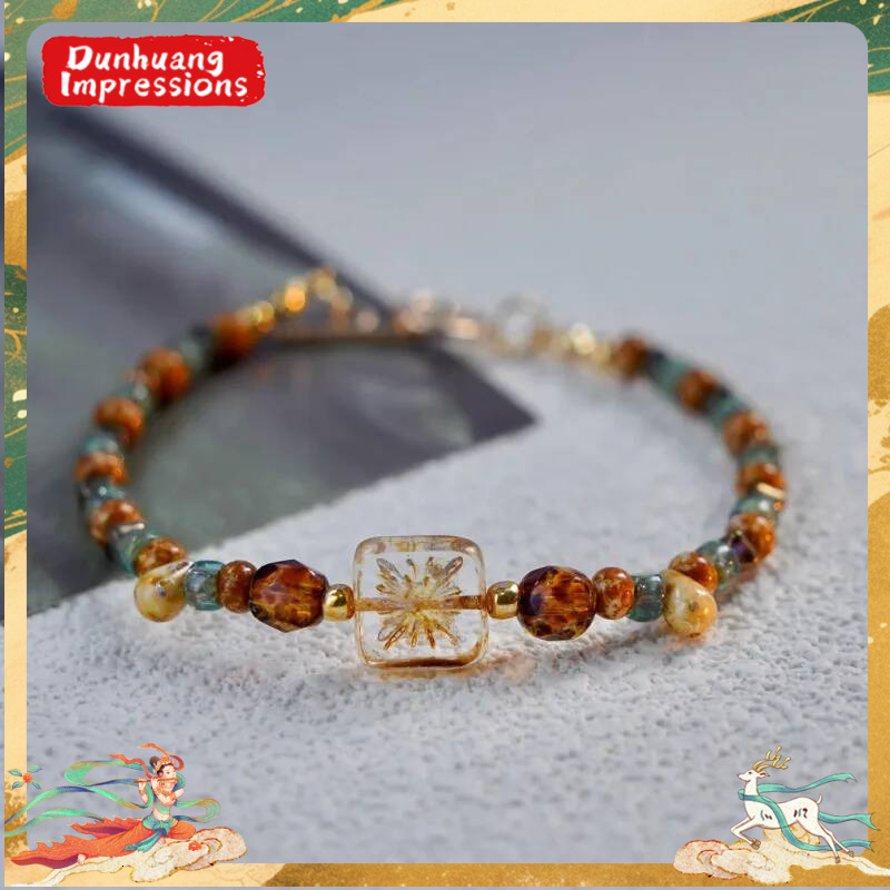 Dunhuang Matching Retro Beaded Bracelet Design Sense High Color Value Fairy Ancient Style HandString Gifts Jewelry ddmynov