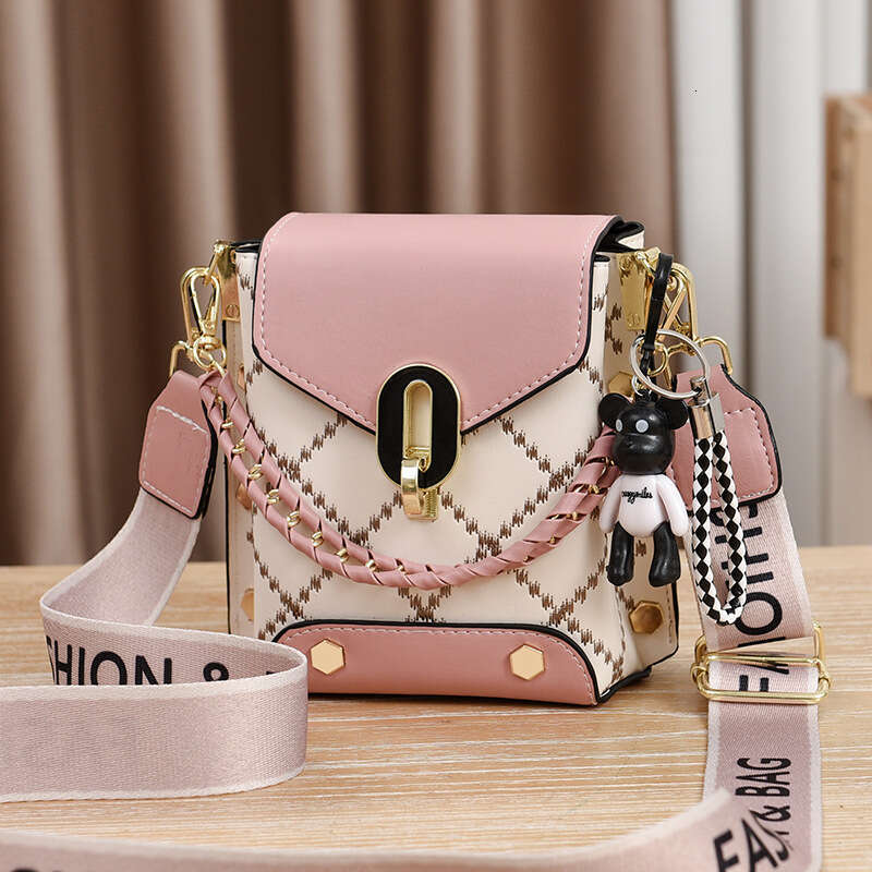 New Korean Style Simple Small Square Fashion Versatile Shoulder Crossbody Trendy Mini Phone Women's Bag