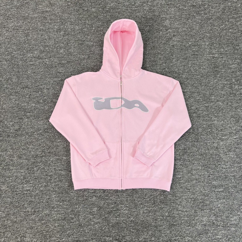 Men's Designer Hoodies Letter Embroidery Fleece-Lined Loose Zipper Cardigan trendy brand Street Style Graphic Casual Hoodies