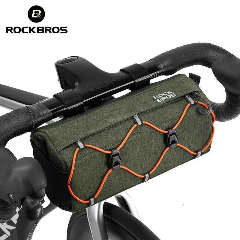 ROCKBROS Bike Bag Bicycle Front Tube Bag 22L Capacity Handlebar Bag Waterproof Multifunction Portable Shoulder Bag Tube Bag H251029