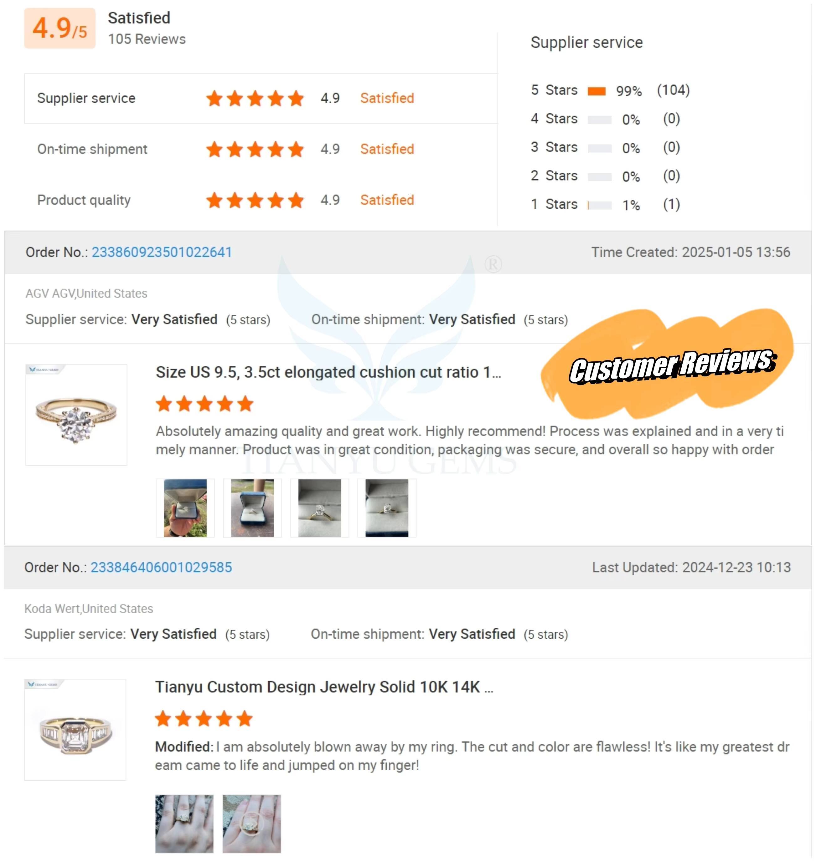 Tianyu Customized Octagon Cut Moissanite Diamond Jewelry Twotone Gold 10K 14K 18K Silver 925 Wreath Engagement Rings