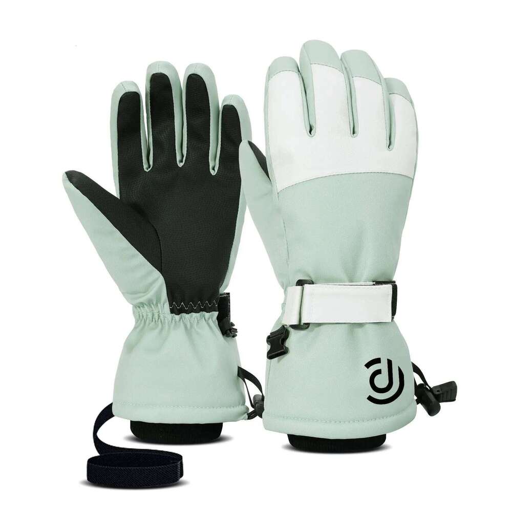 Men's Winter Warm Ski Outdoor Thick Snowboarding Windproof Waterproof For Riding Touch-Screen Skiing Gloves