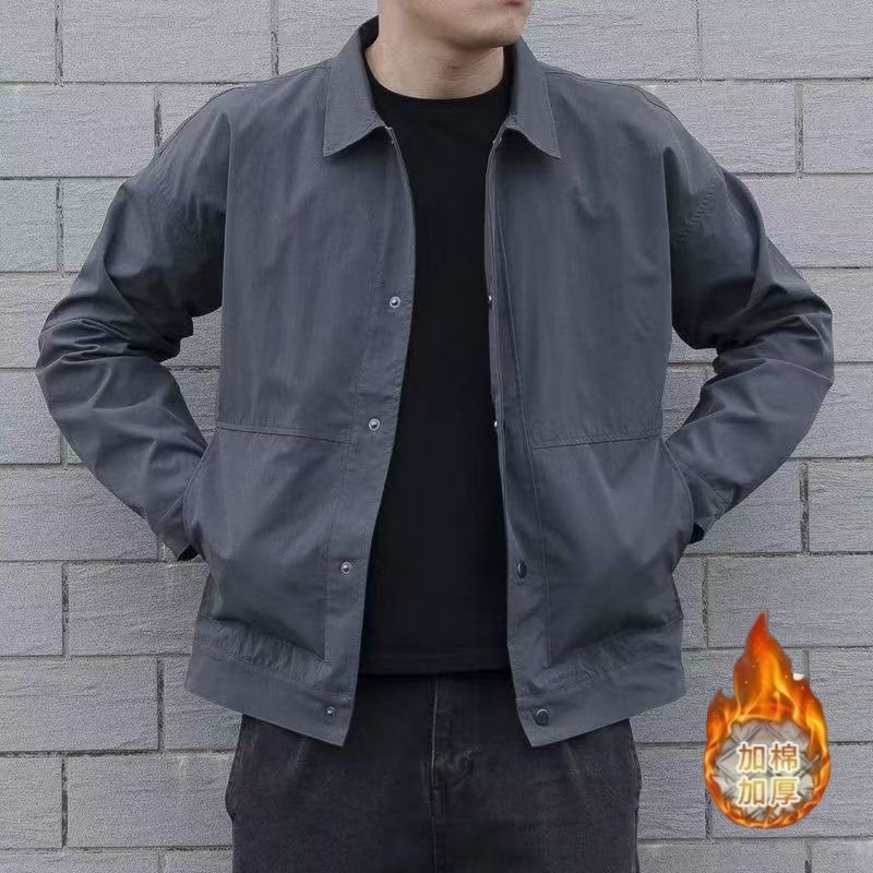 Spring And Designer Coat Autumn Turn-down Collar Jacket Simple Solid Color Office Trendy Casual Youth Coat Top