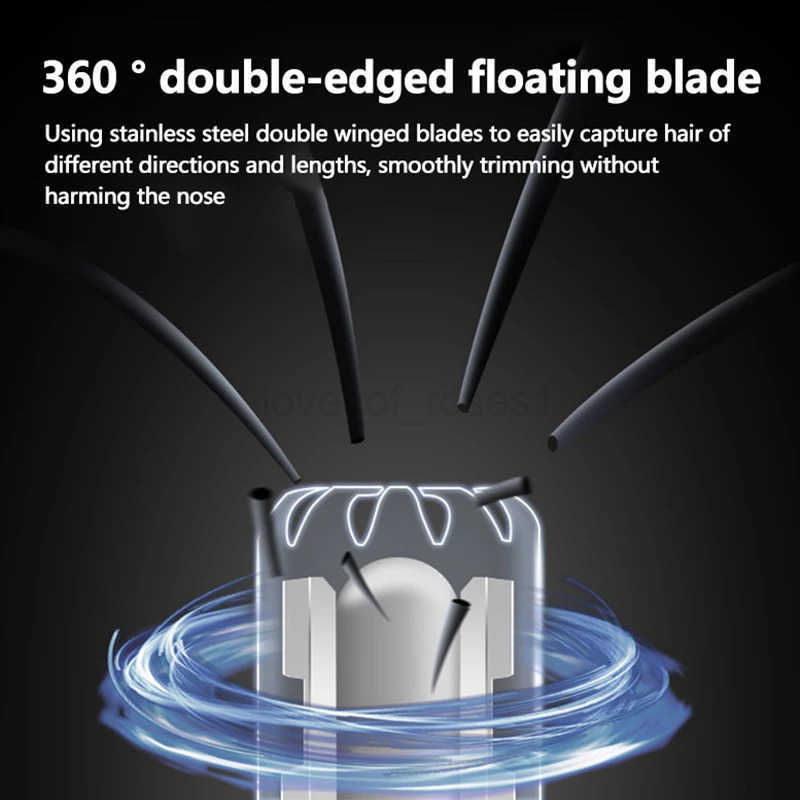 Electric Nose Hair Trimming Shaver USB Rechargeable Electric Nose Hair Shaving Eyebrow Removal Multifunctional Tool For Men Z251030