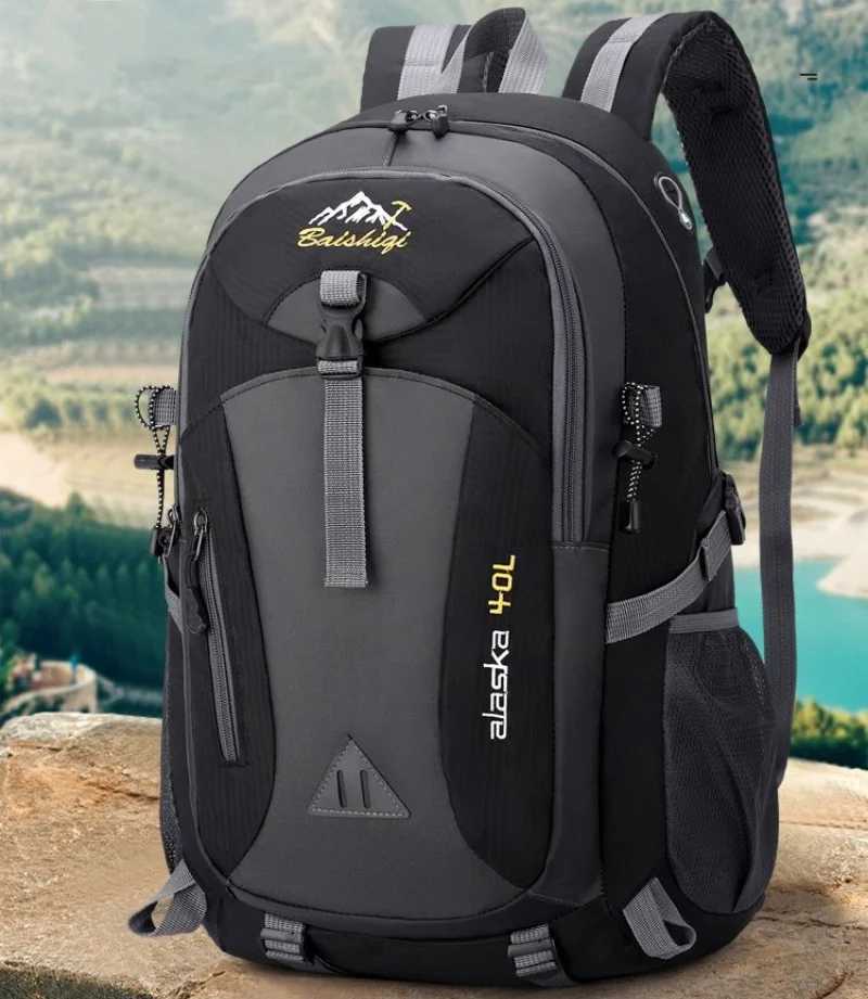 40L Outdoor Camping Backpack Nylon Waterproof Hiking Travel Sport Bag For Men Women Ultralight Climbing Trekking Backpack H251029