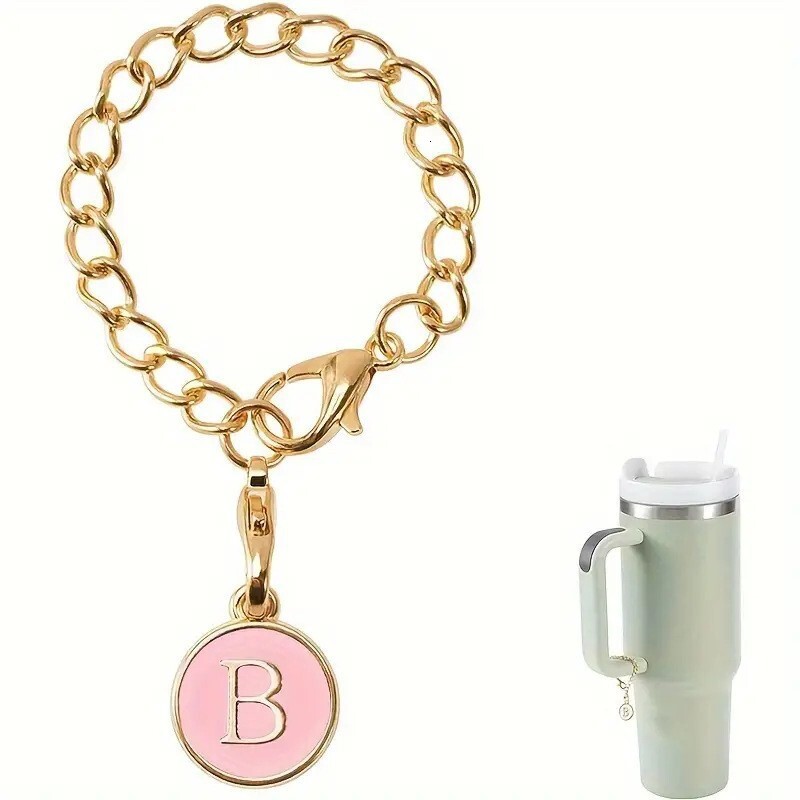 Stanley Letter Bracelet Charm Modern Initial Insulated Accessory Cup Pendant