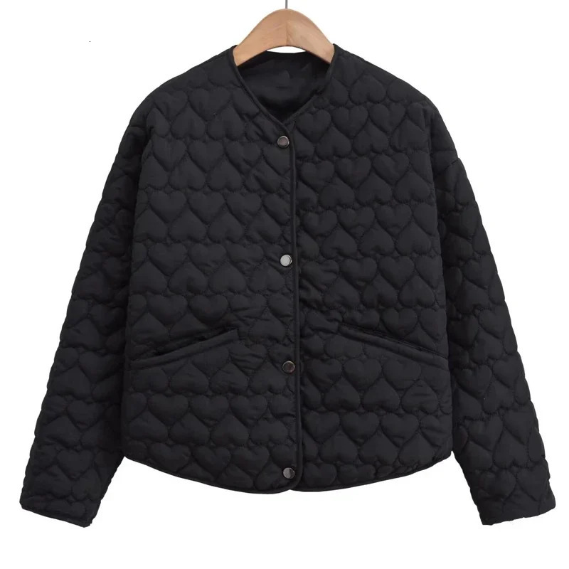 HXAO Womens Winter Jacket Autumn Outerwears Quilted Woman Coat Black White Lightweight Padded Jackets Parkas 251028