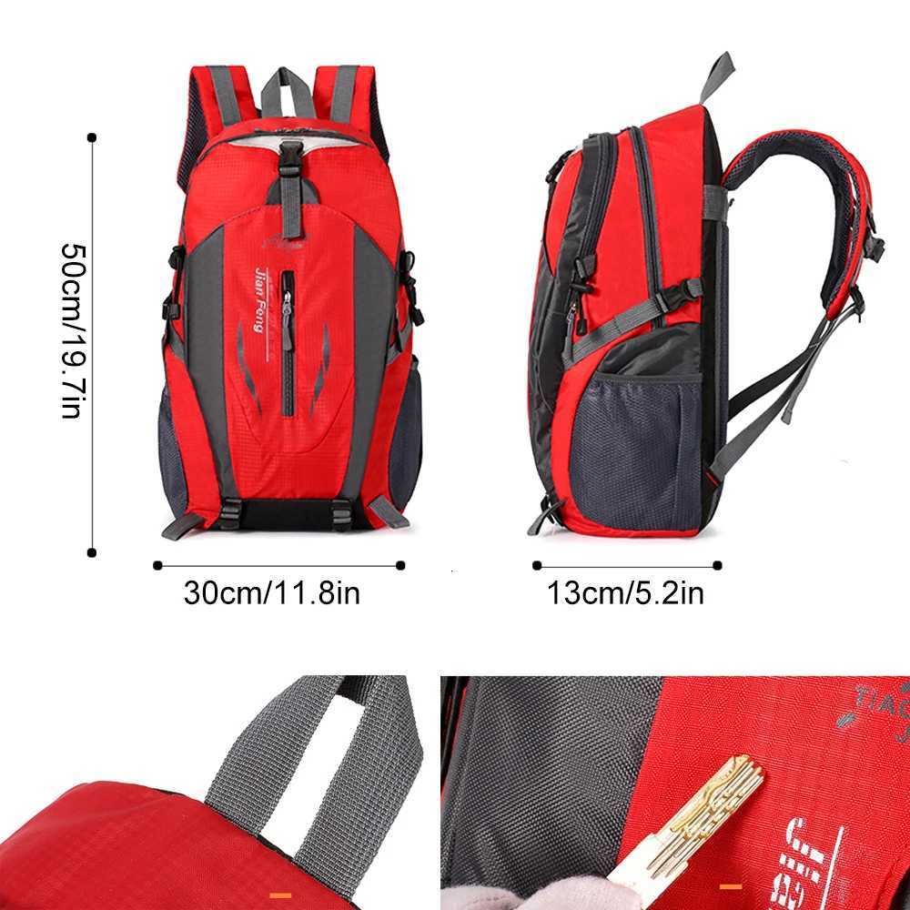 1Pcs Large Capacity 40L Hiking Backpack Lightweight Waterproof Foldable Outdoor Camping Trekking Travel Bagpack H251029