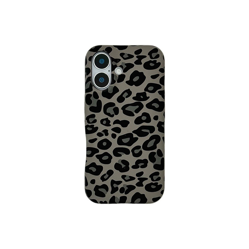 Personalized Leopard Print Phone Case Compatible with iPhone 17/16/15 Pro Max Simple Anti-drop 14/13 Protection