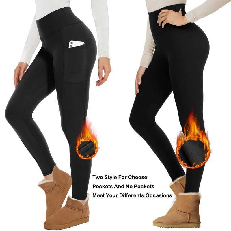 VITALINOVO Fleece Lined Leggings Women High Waisted Warm Winter Yoga Pants for Women Thermal Running Workout Black Leggings J251030