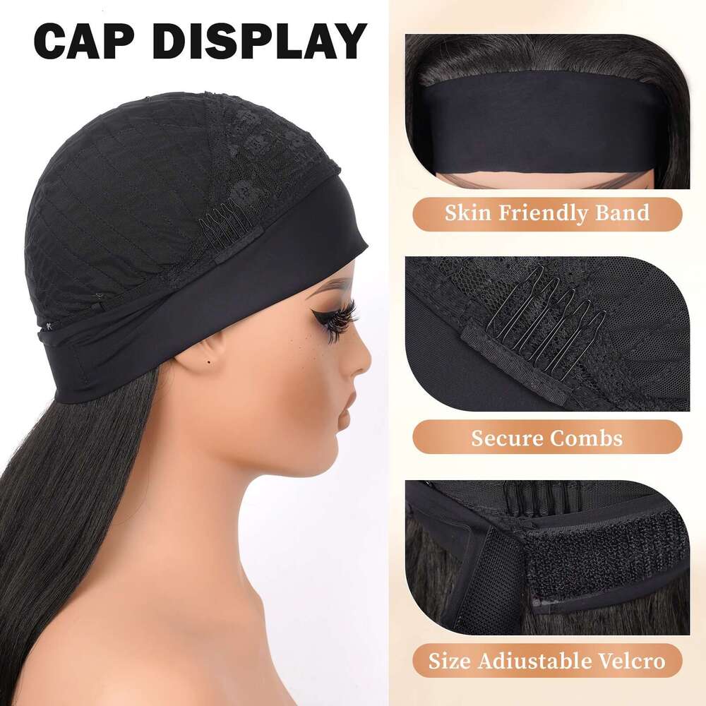 Heat Resistant Afro Curly/Kinky Synthetic With Curly Ends V-Part Design - Glueless 250% Density Rose Net Cap & Men, Unisex Natural Look Wig For All Et