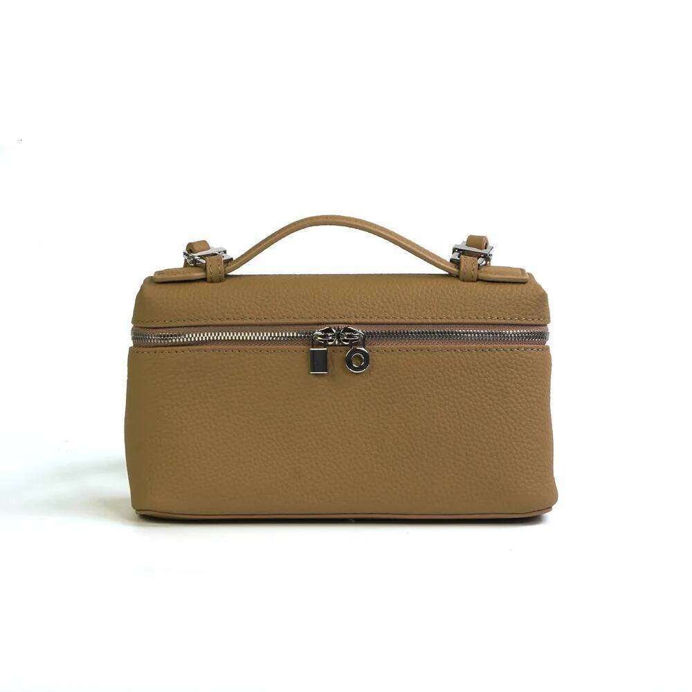 Top Layer Cowhide Lunch Genuine Women's Handheld Crossbody New Fashion Brand Small Bucket High Quality Single Bags