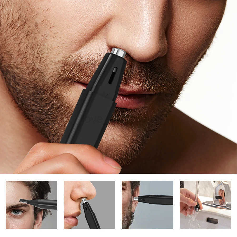 Electric Nose Hair Trimmer Shaver Men Ear Neck Eyebrow Trimmer Shaver Man Clean Razor Remover Kit Z251030