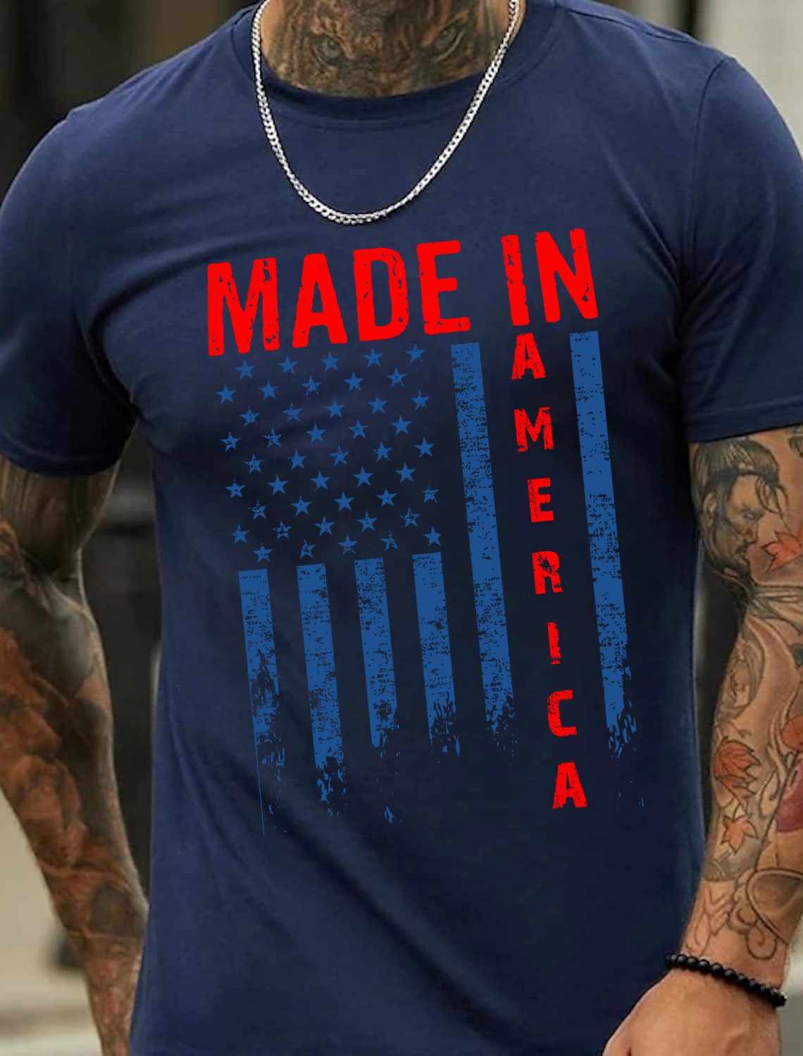 European and American Oversized Men's Cotton Short-Sleeve T-Shirt with Fitness Print Design - TT7067