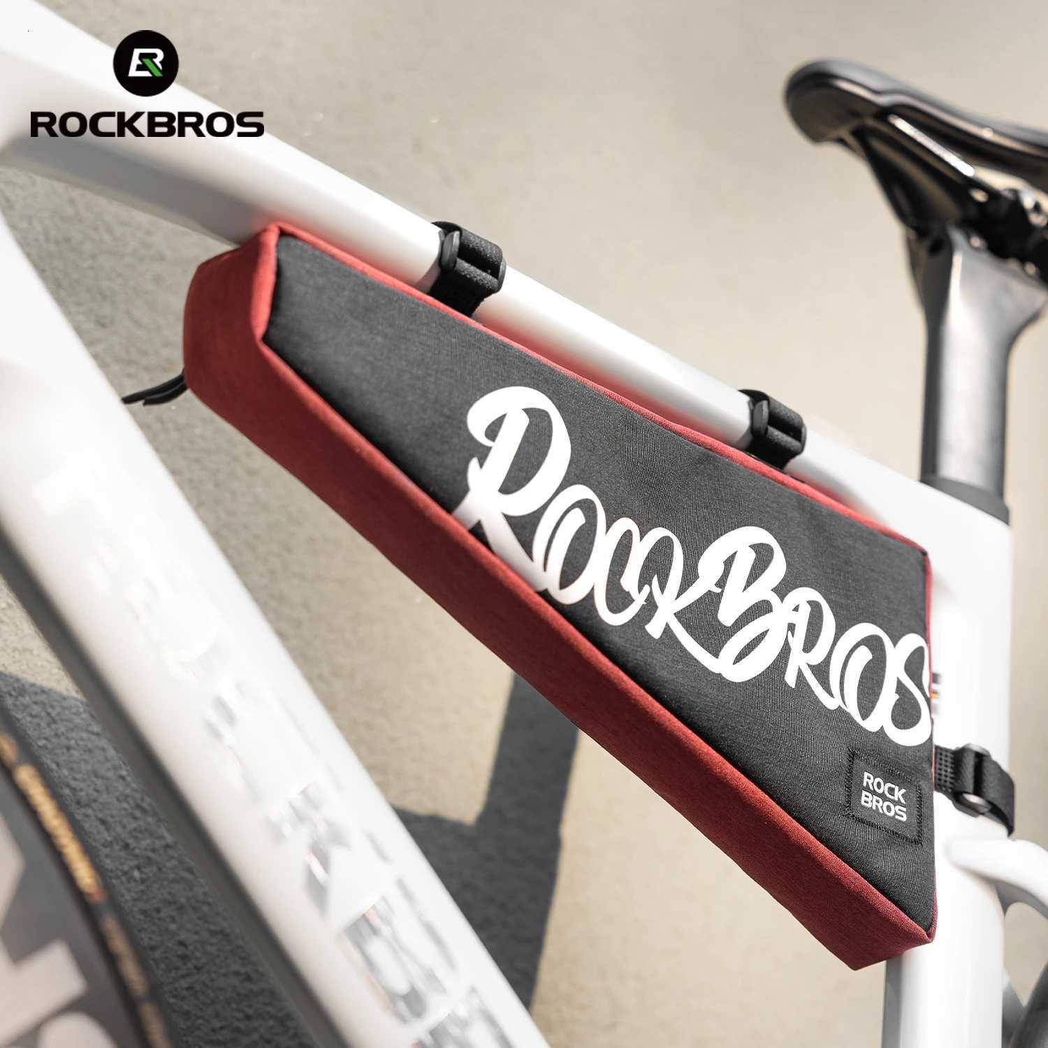 ROCKBROS Large Bicycle Triangle Bag 19L Frame Front Tube Bag Cycling Tool Pouch Bag Waterproof Bike Accessory H251029