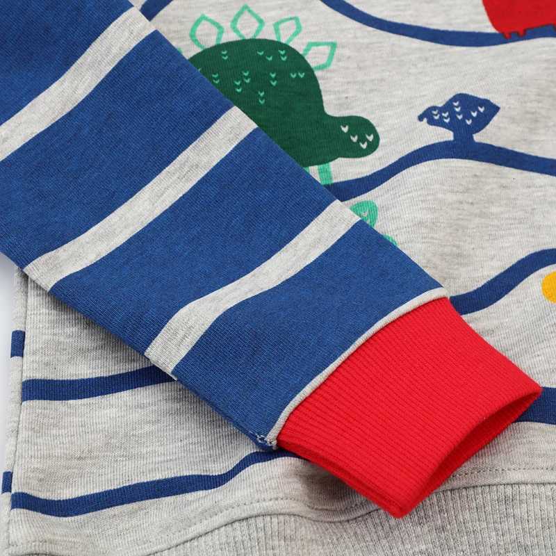 Little Maven Top Clothes for Children Kids Clothes Boys Childrens Clothing Hoodies Cartoon Dinosaurs Sweatshirts Cotton AutumnT251030