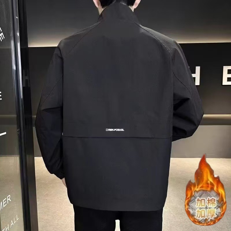 Men's Designer Coat Spring And Autumn Jacket 2025 Trendy Stand Collar Casual Versatile Jacket New Simple Stylish Men's Jacket