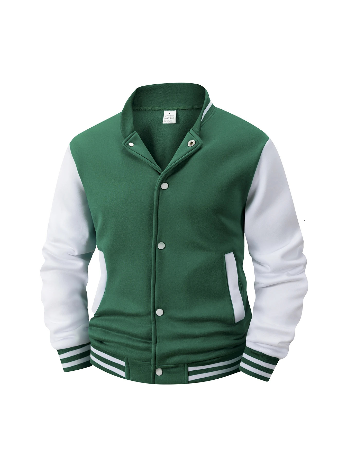 Baseballs Jackets Fashion Quality Patchwork Color Button Leather Sleeve Sports Coat Men Fleece Baseball Jacket Coats 251028