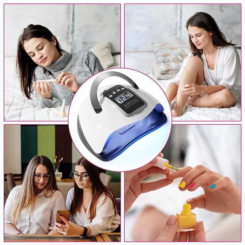 300W Professional Nail Dryer Lamp Powerful 66LEDs UV LED Lamp For Nails Drying Gel Polish With Smart Sensor Manicure Machine L251030