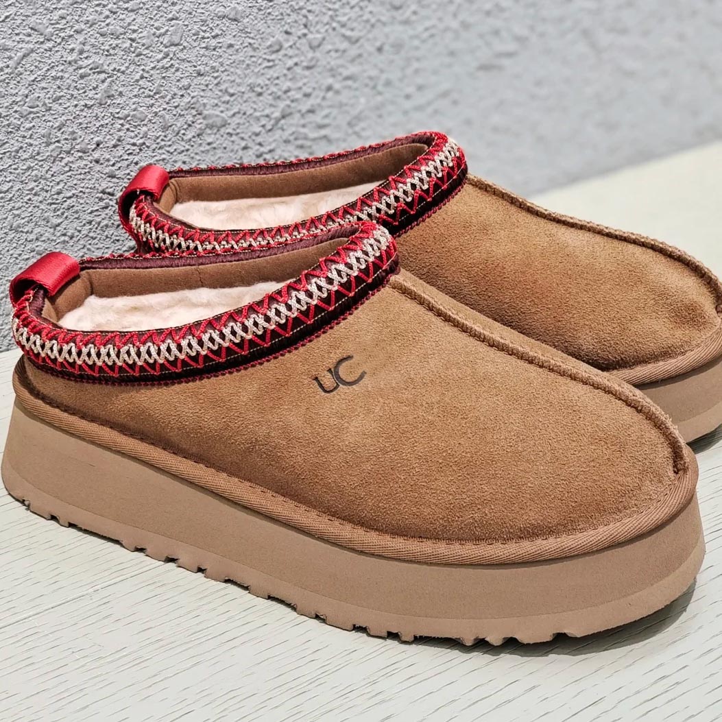 Designer Tasman Slippers Women's Tazz Slippers Vintage Mustard Seeds Chestnut Sand Matte brown fur sheepskin Classic Winter Boots Autumn Slippers Suede wool boots