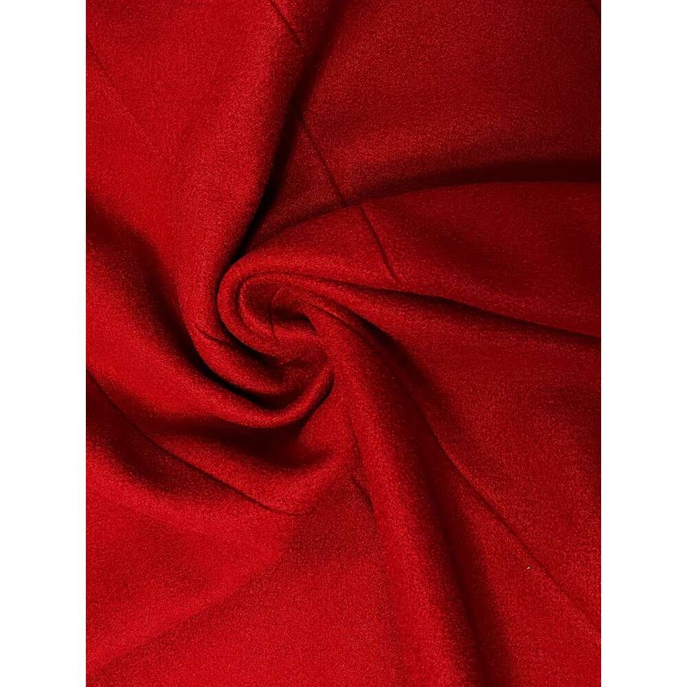 Women S Elegant Red Coat With Black Buttons Hine Washable Coat Tailored Fit For Fall Winter Versatile Winter Coats Casual To Formal Wear Classic Trenc