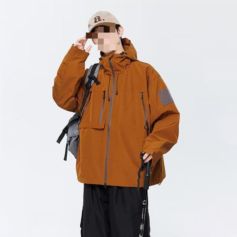 Outdoor Jacket 2025 Autumn Winter New Trendy Brand Men Loose Workwear Windproof Waterproof Jacket Designer Coat Couple Coat