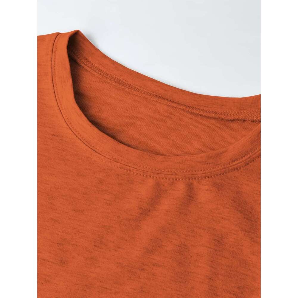 Pack Women S Casual Crew Neck Sweatshirts Alphabet Print Long Sleeve Pullover Polyester Elastane All Season Comfort Gsm Knit Fabric