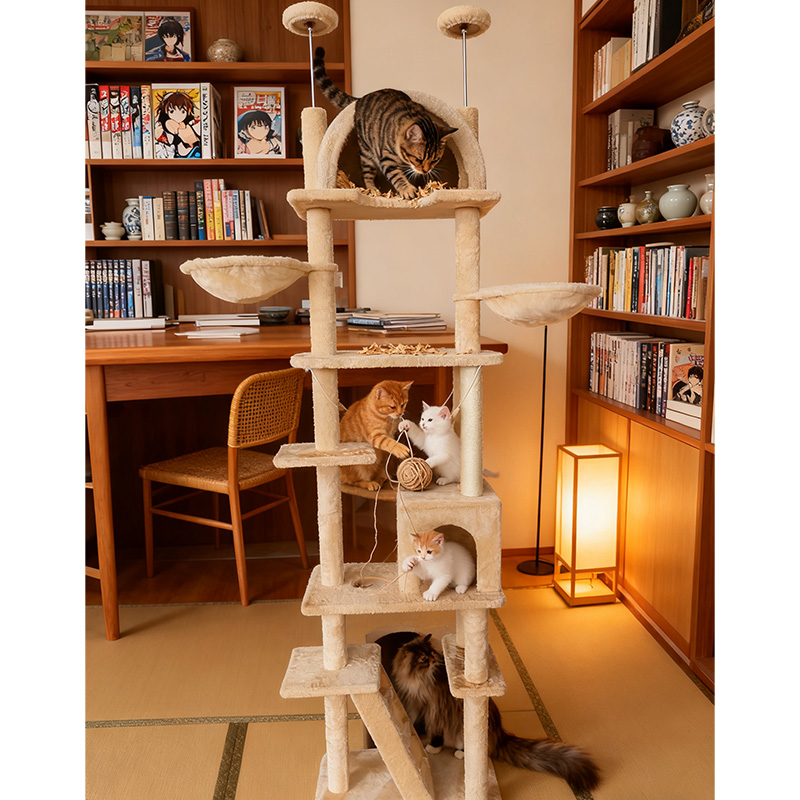 Stylish Scratch Post Tower for Cats - Perfect Indoor Playground hot-sale products