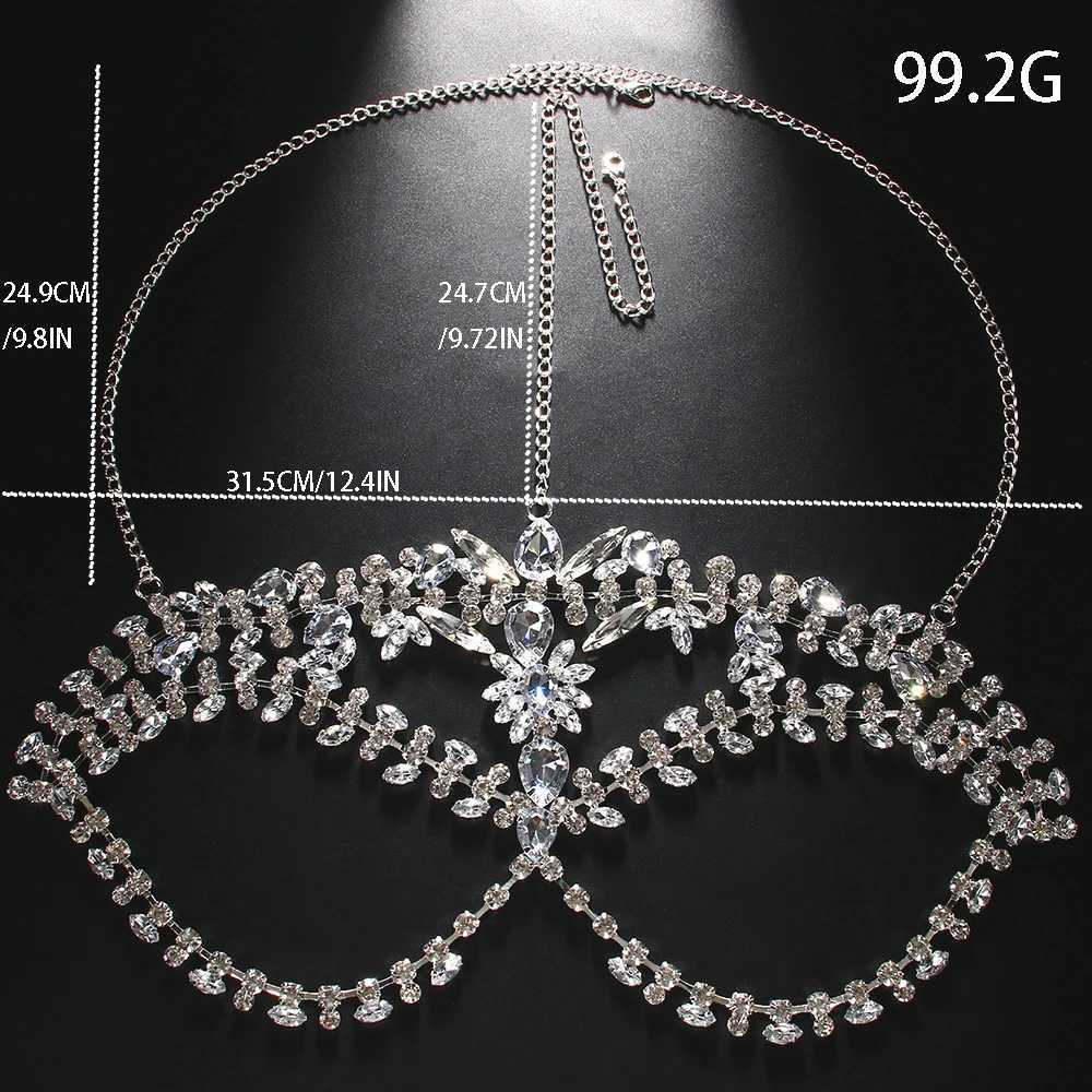 Fashion Exaggerate Rhinestone Mask Veil Prom for Women Accessories 2025 Drag Queen Geometric Face Mask Chain Masquerade JewelryW251029