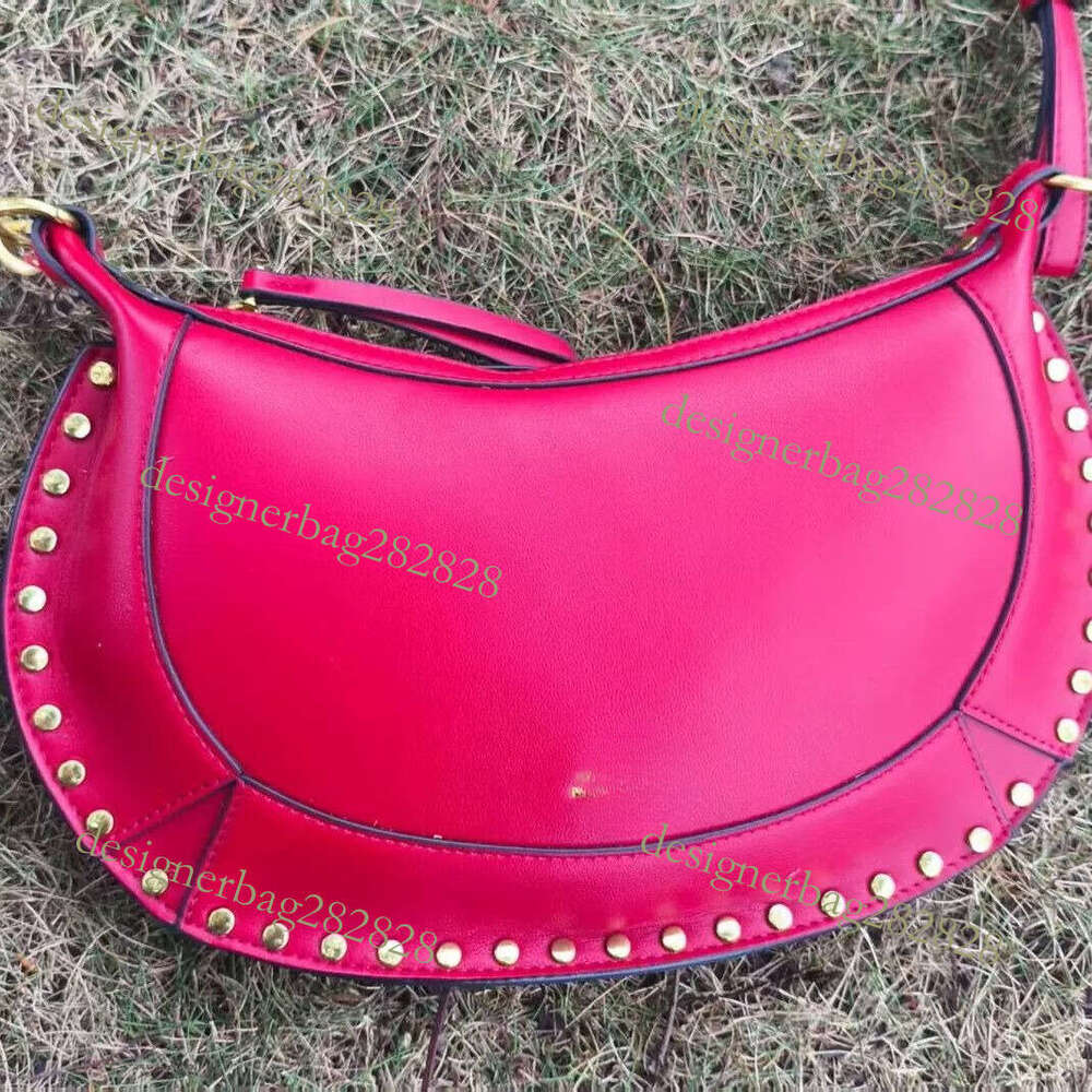 Designer Bag Tote Shoulder Bag French Rivet Classic Half Moon Genuine Leather Single Crossbody Unique Fashion Handbag