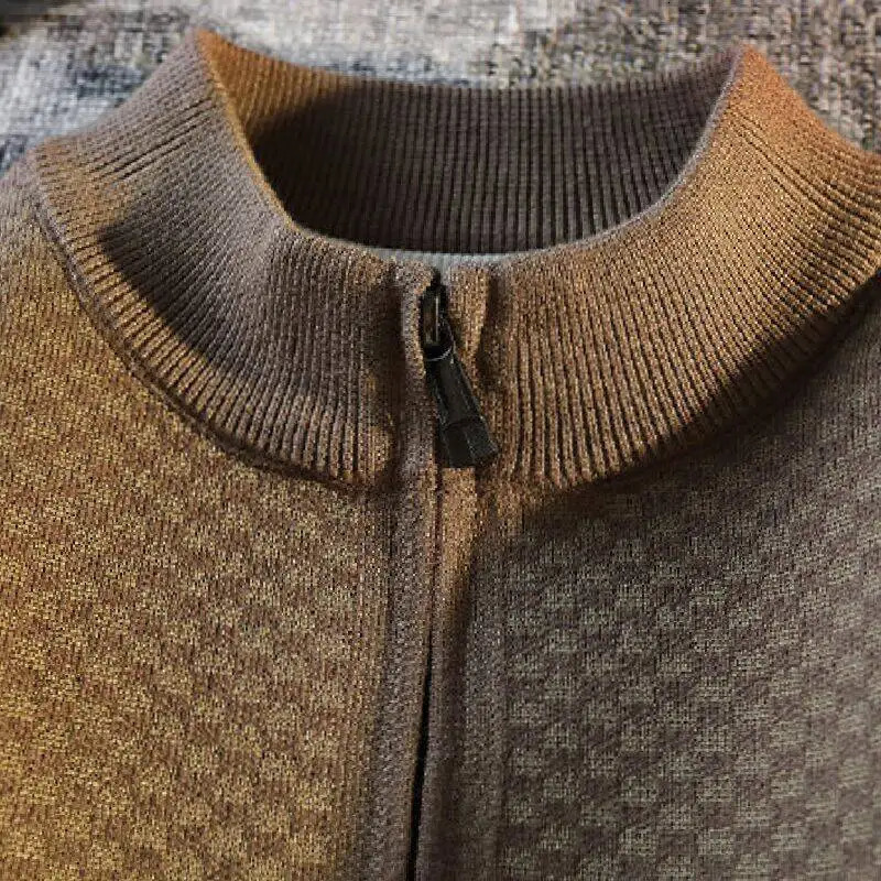 Young Men Casual Cardigan Sweater 2024 Modern Lightweight Knit Solid Color Everyday Versatile Sweatercoat 251017